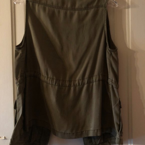 Max Jeans Military Sleeveless Vest Jacket, Size Small - Picture 12 of 13